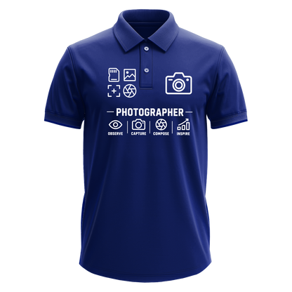 Drifit Polo Shirt: Photographer Icons