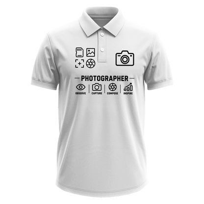 Drifit Polo Shirt: Photographer Icons