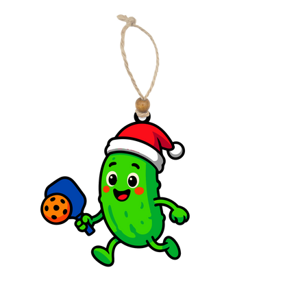Acrylic Christmas Ornament: Pickleball Set
