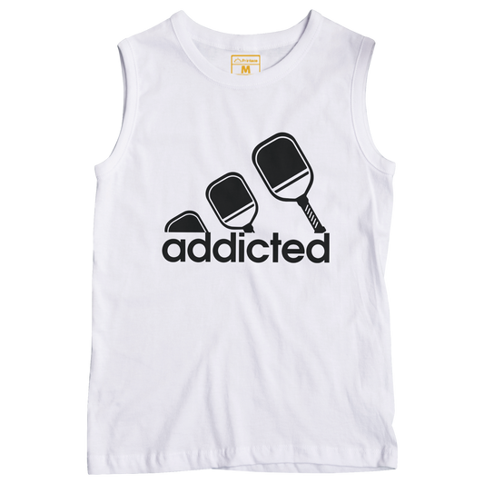 Sleeveless Drifit Shirt: Pickleball Addicted