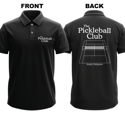 Drifit Polo Shirt: Pickleball Club (Front & Back)