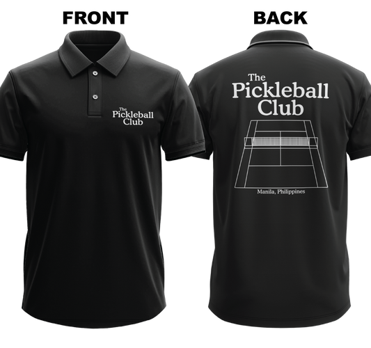 Drifit Polo Shirt: Pickleball Club (Front & Back)