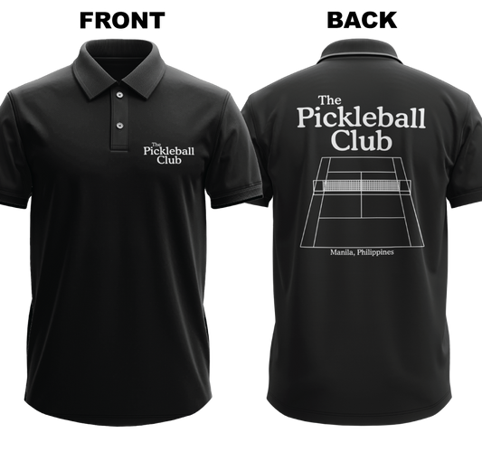 Drifit Polo Shirt: Pickleball Club (Front & Back)