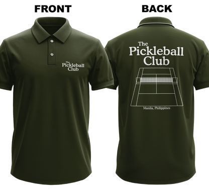 Drifit Polo Shirt: Pickleball Club (Front & Back)