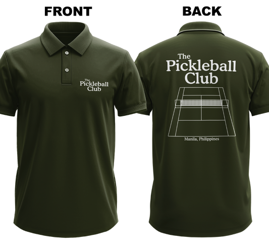 Drifit Polo Shirt: Pickleball Club (Front & Back)