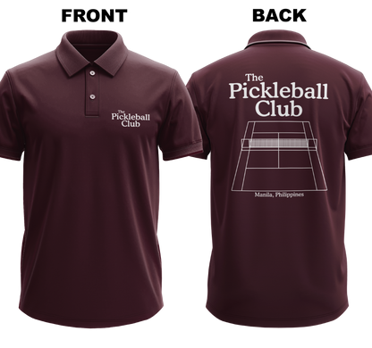 Drifit Polo Shirt: Pickleball Club (Front & Back)