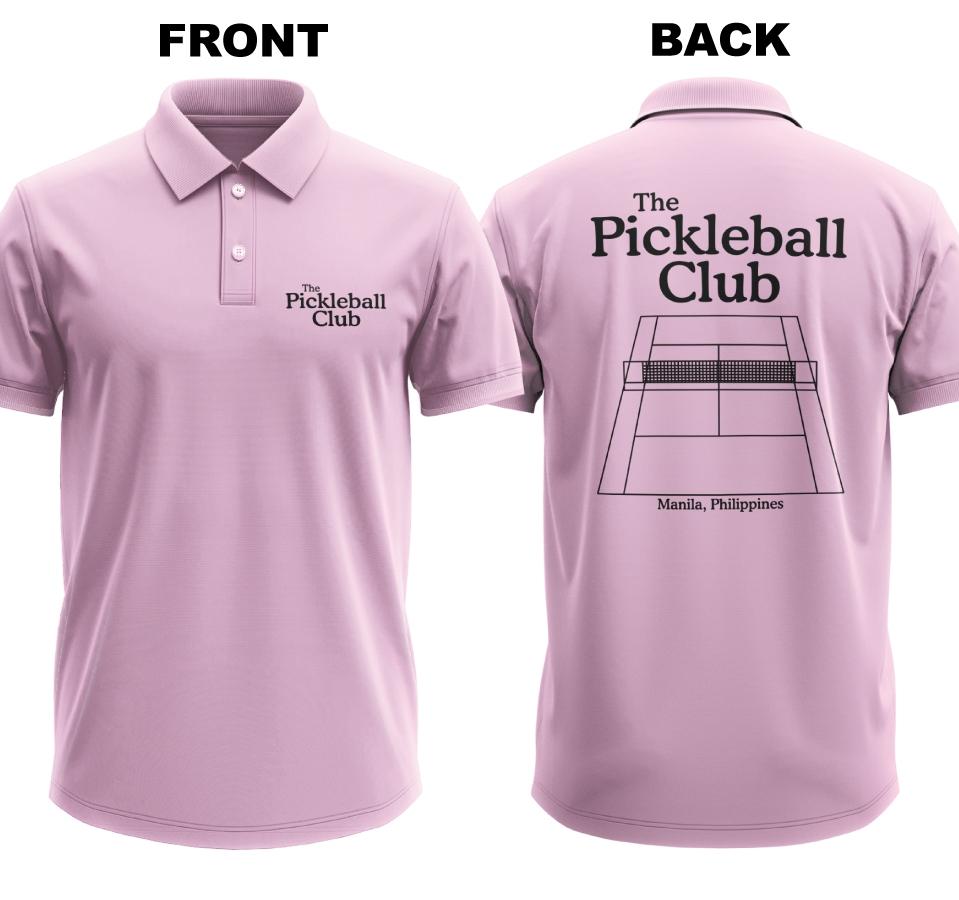 Drifit Polo Shirt: Pickleball Club (Front & Back)