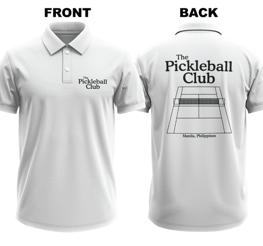 Drifit Polo Shirt: Pickleball Club (Front & Back)