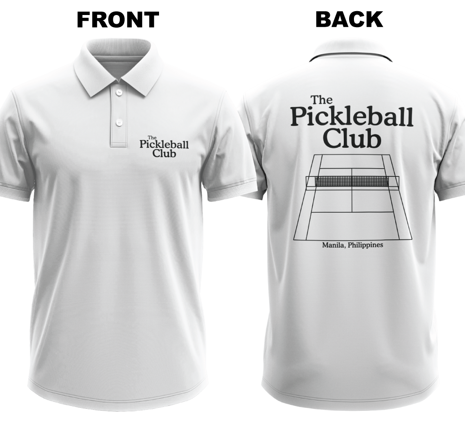 Drifit Polo Shirt: Pickleball Club (Front & Back)