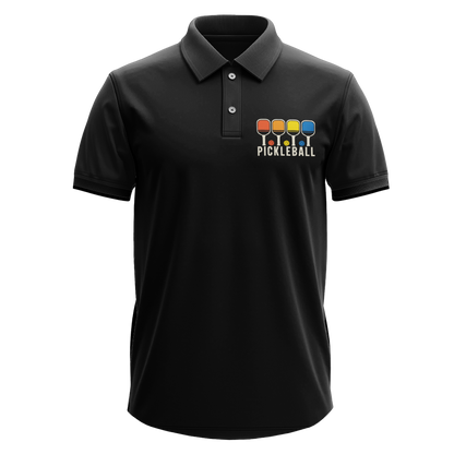 Drifit Polo Shirt: Pickleball Colorful Pocket