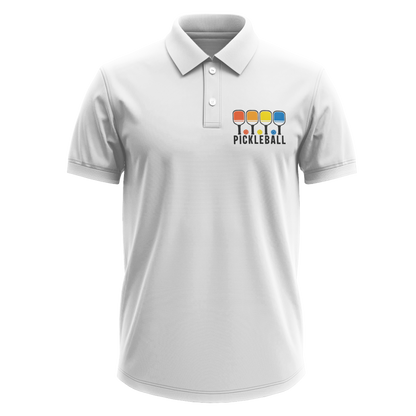 Drifit Polo Shirt: Pickleball Colorful Pocket