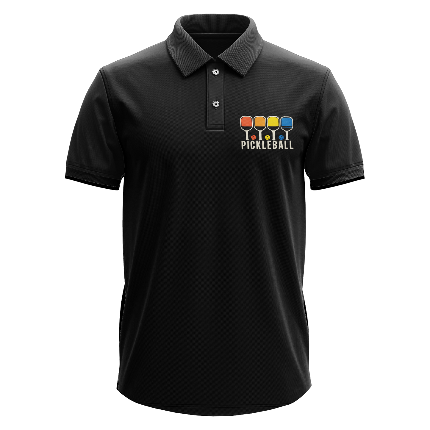Drifit Polo Shirt: Pickleball Colorful Pocket