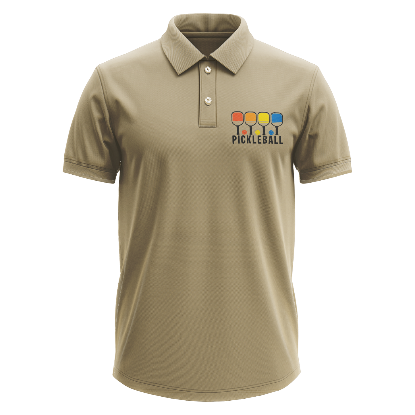 Drifit Polo Shirt: Pickleball Colorful Pocket