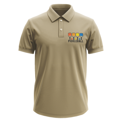 Drifit Polo Shirt: Pickleball Colorful Pocket