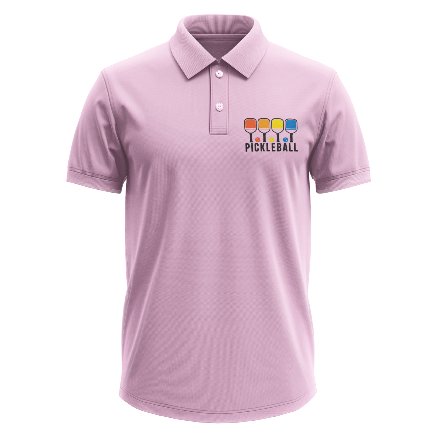 Drifit Polo Shirt: Pickleball Colorful Pocket