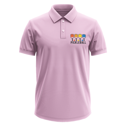 Drifit Polo Shirt: Pickleball Colorful Pocket