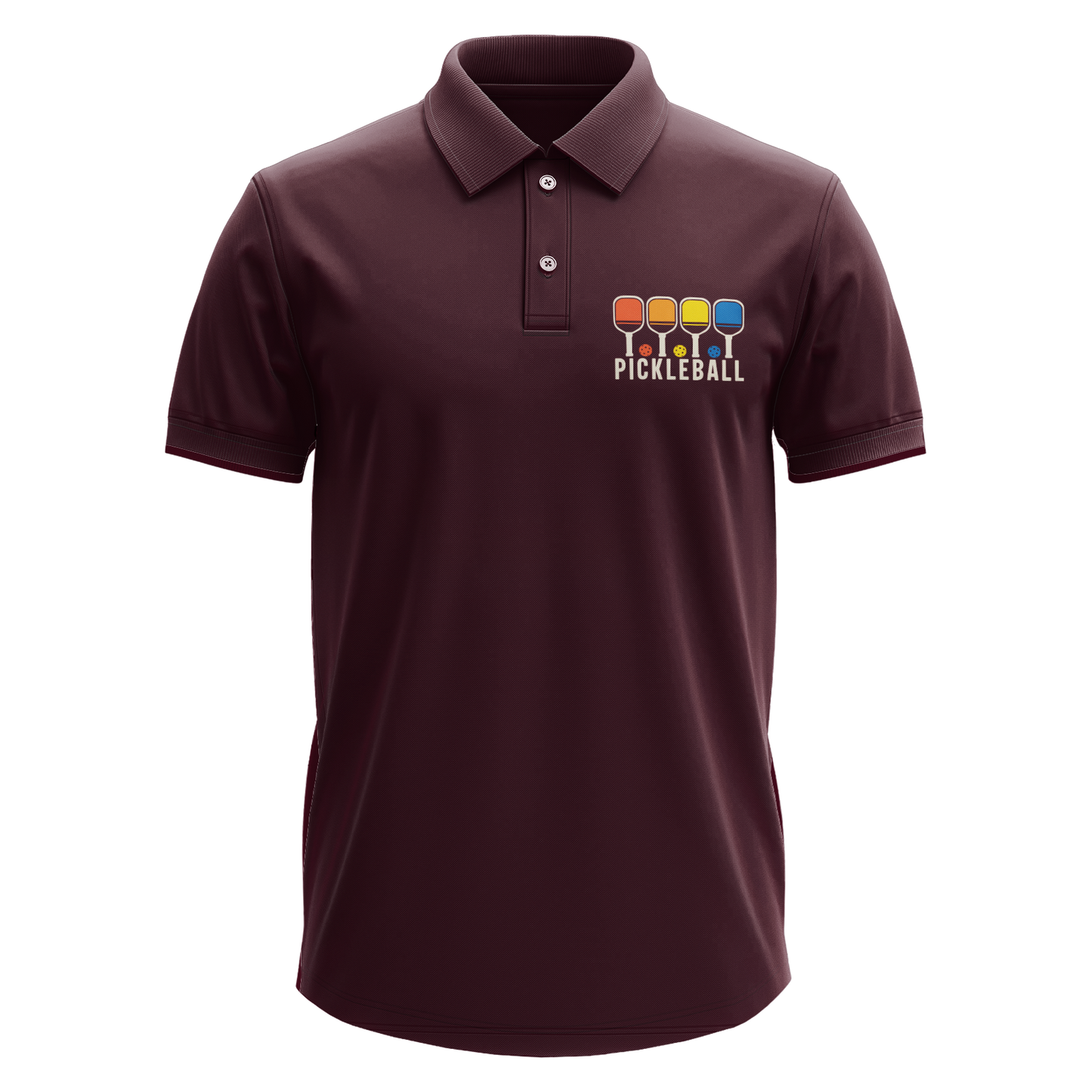 Drifit Polo Shirt: Pickleball Colorful Pocket