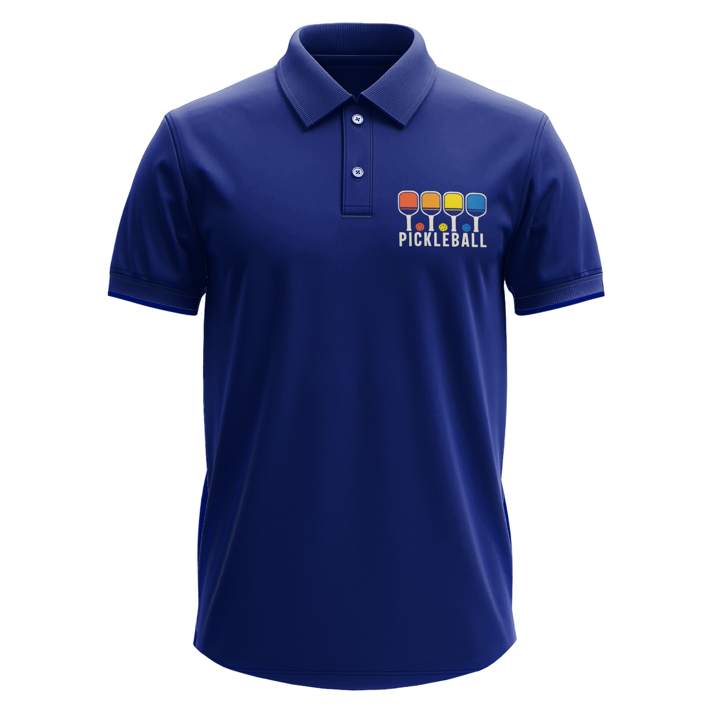 Drifit Polo Shirt: Pickleball Colorful Pocket