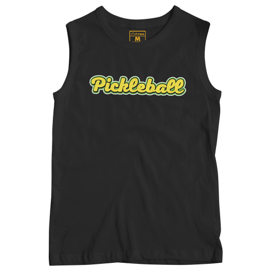 Sleeveless Drifit Shirt: Pickleball Cursive