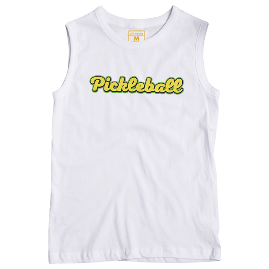 Sleeveless Drifit Shirt: Pickleball Cursive