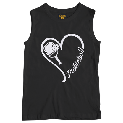 Sleeveless Drifit Shirt: Pickleball Heart