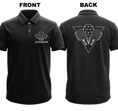 Drifit Polo Shirt: Pickleball League (Front & Back)