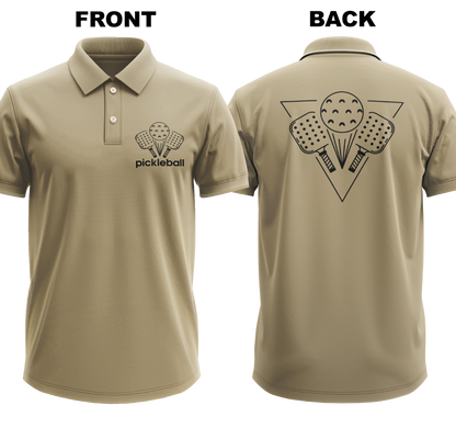 Drifit Polo Shirt: Pickleball League (Front & Back)