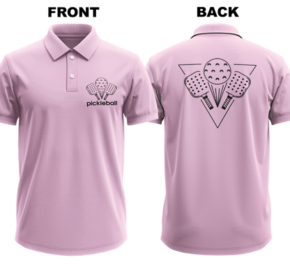Drifit Polo Shirt: Pickleball League (Front & Back)