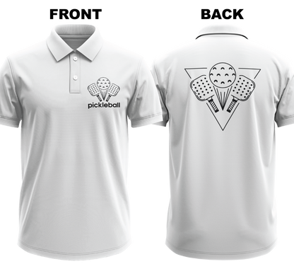 Drifit Polo Shirt: Pickleball League (Front & Back)