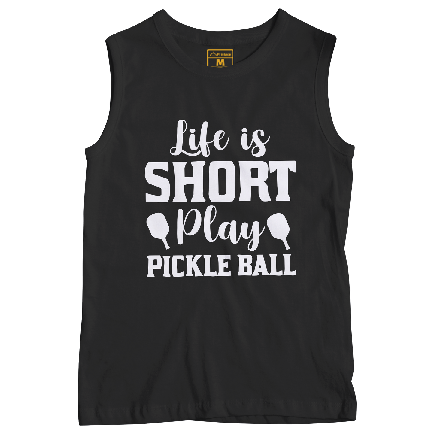 Sleeveless Drifit Shirt: Pickleball Life Short