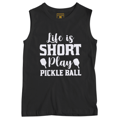 Sleeveless Drifit Shirt: Pickleball Life Short