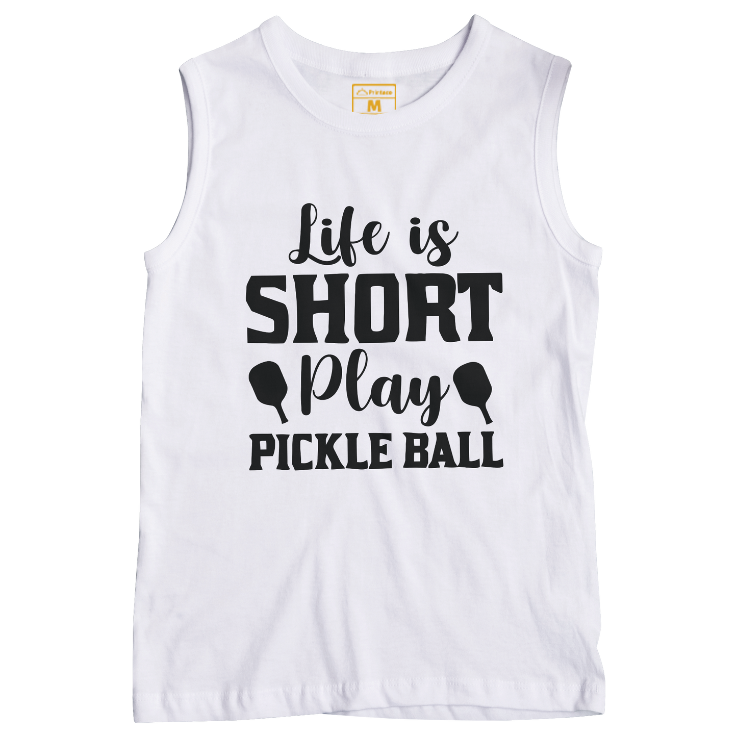 Sleeveless Drifit Shirt: Pickleball Life Short