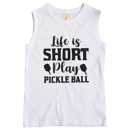Sleeveless Drifit Shirt: Pickleball Life Short