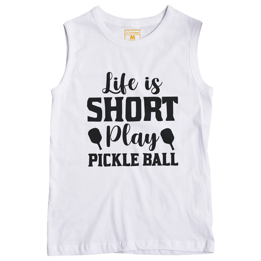 Sleeveless Drifit Shirt: Pickleball Life Short