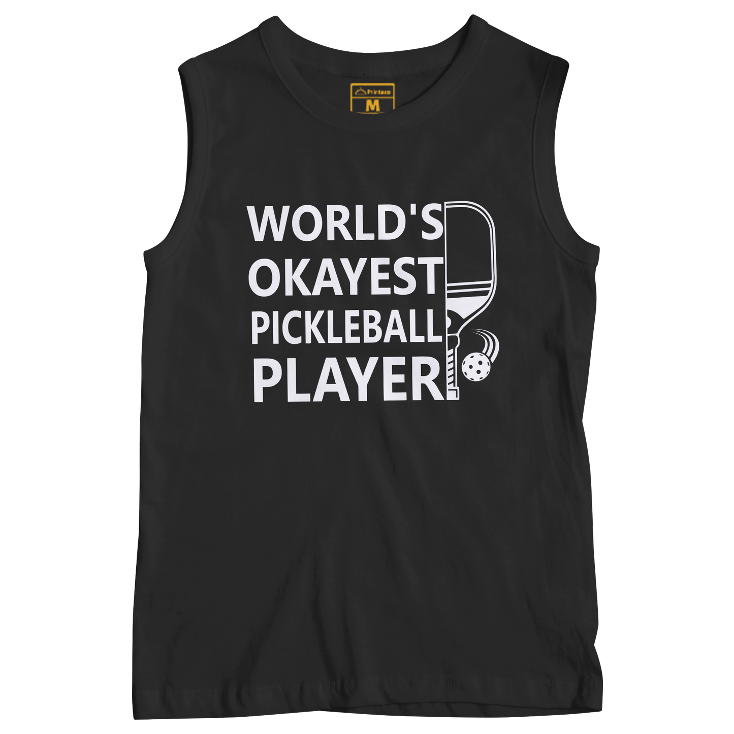 Sleeveless Drifit Shirt: Pickleball Okayest