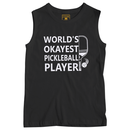 Sleeveless Drifit Shirt: Pickleball Okayest