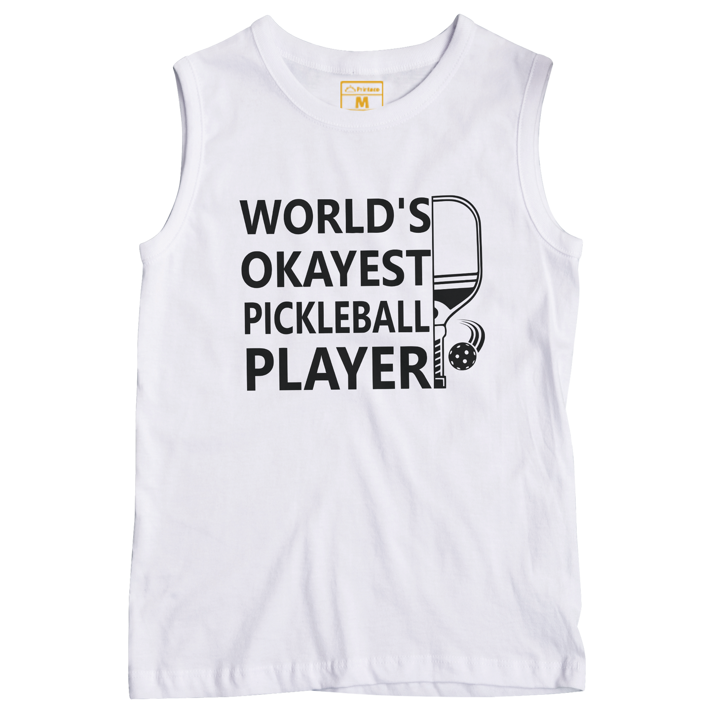 Sleeveless Drifit Shirt: Pickleball Okayest