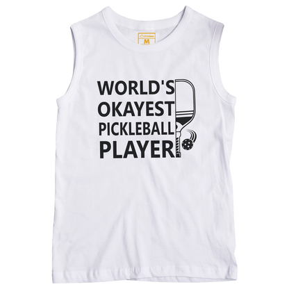 Sleeveless Drifit Shirt: Pickleball Okayest