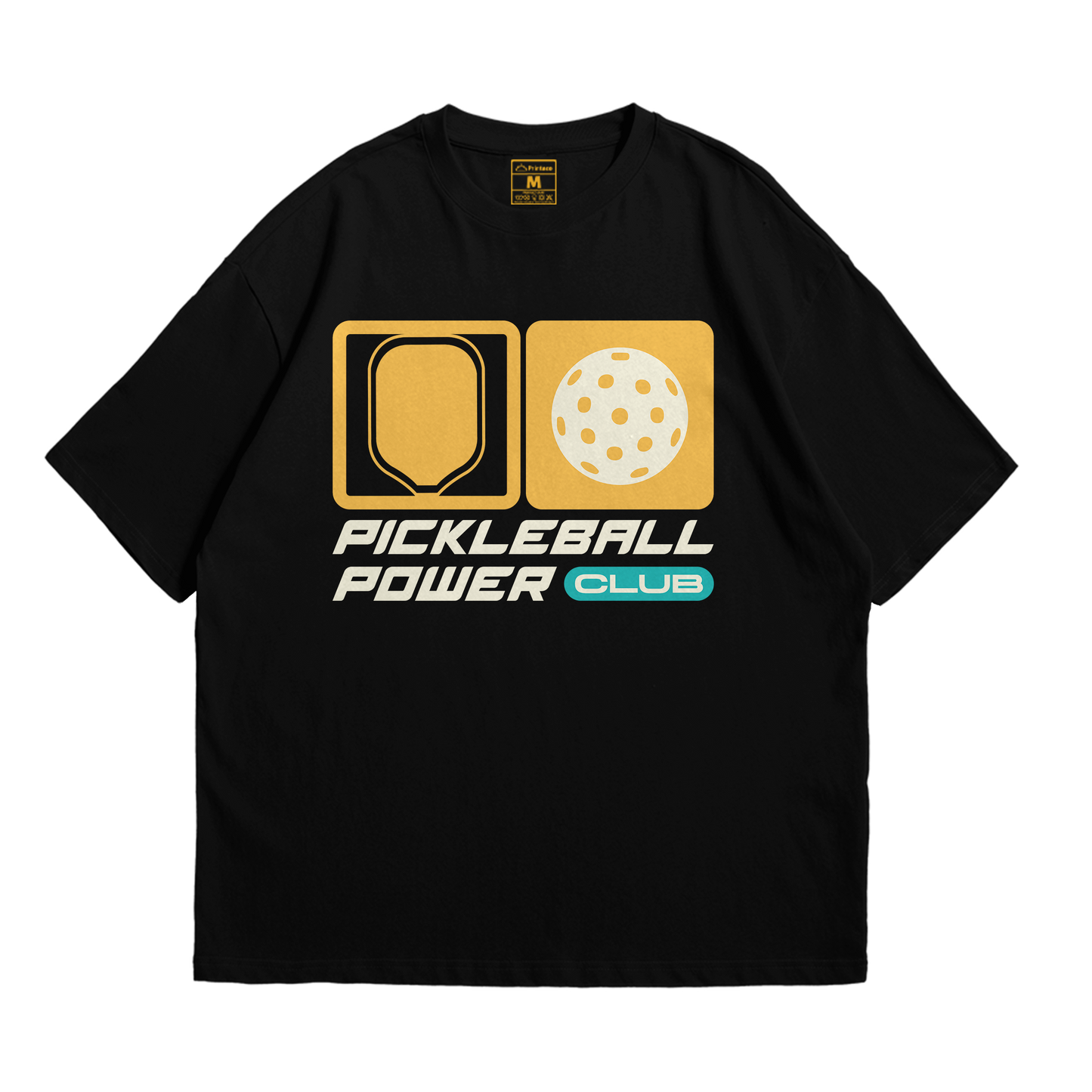 Premium Oversized Cotton Shirt: Pickleball Power Club