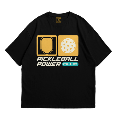 Premium Oversized Cotton Shirt: Pickleball Power Club