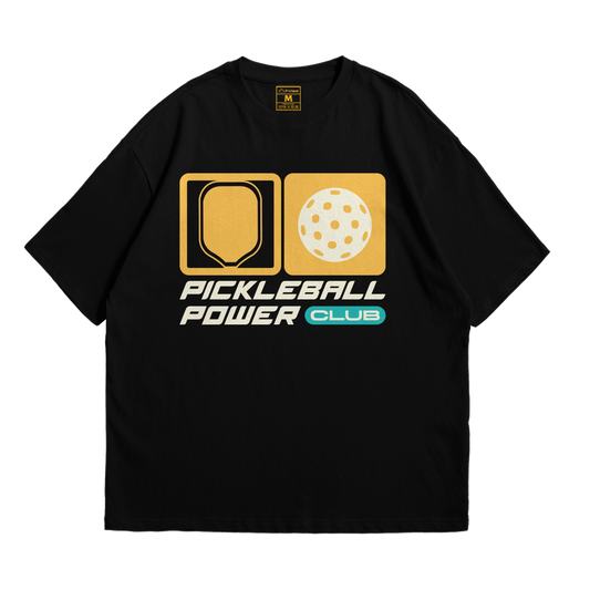 Premium Oversized Cotton Shirt: Pickleball Power Club