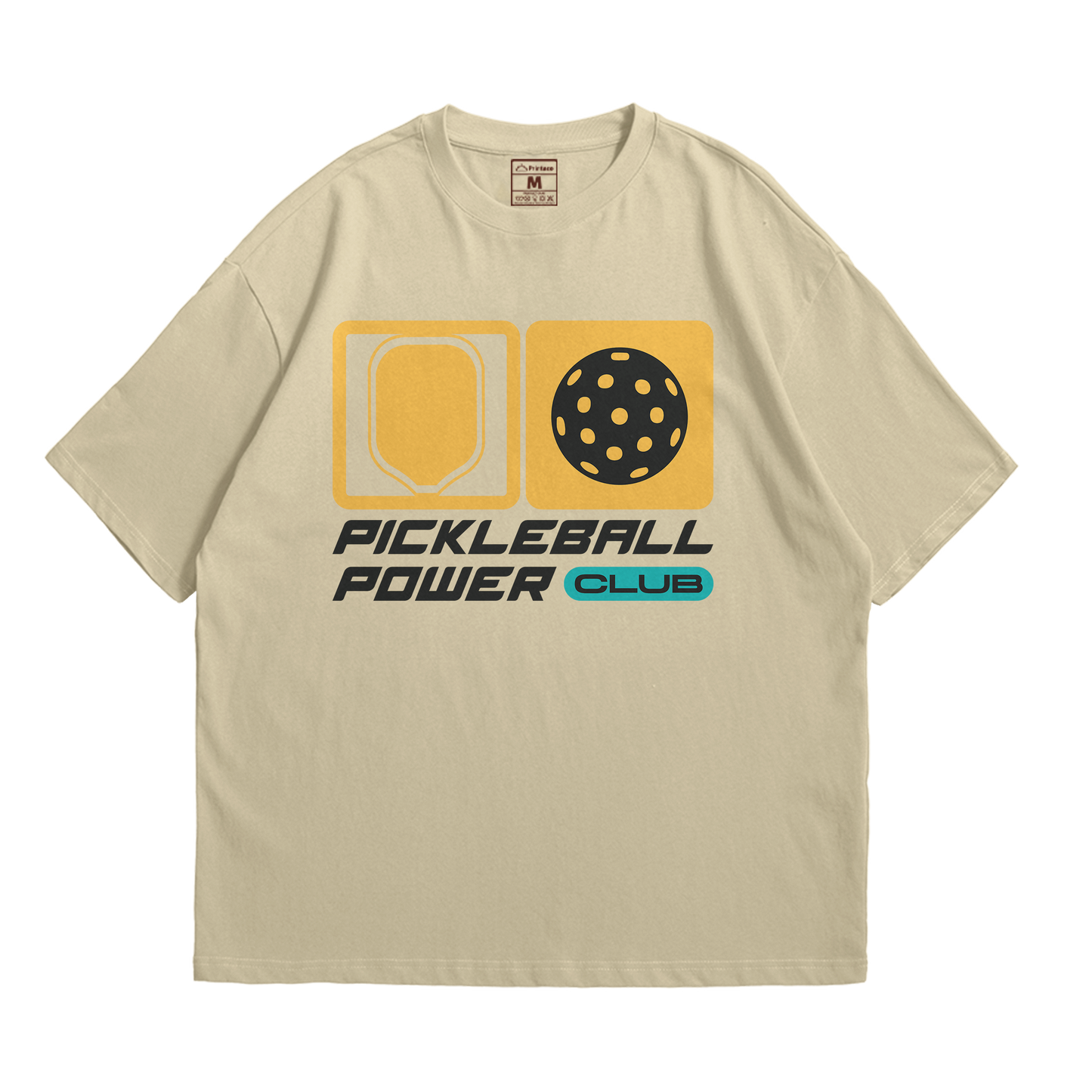 Premium Oversized Cotton Shirt: Pickleball Power Club