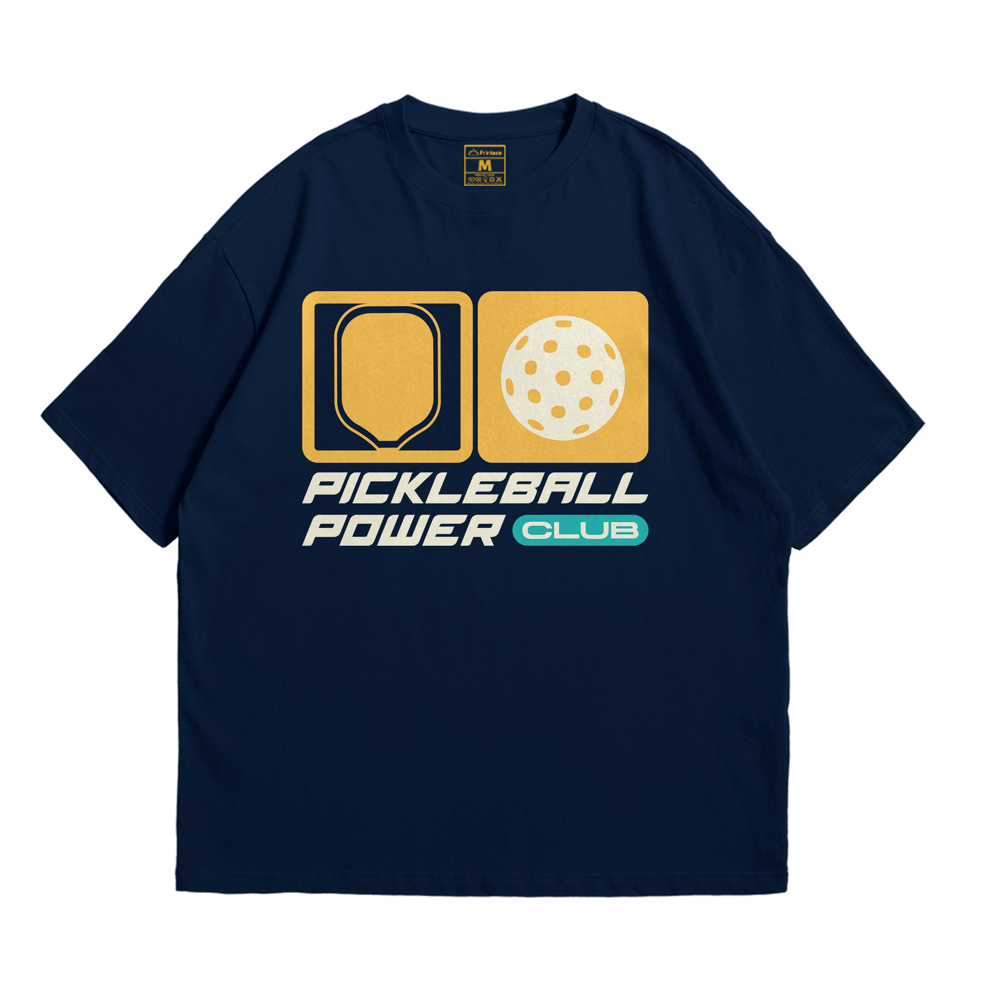Premium Oversized Cotton Shirt: Pickleball Power Club