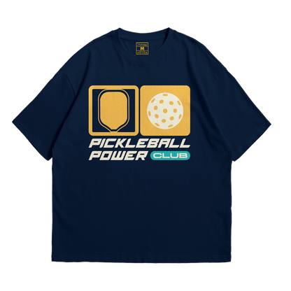 Premium Oversized Cotton Shirt: Pickleball Power Club