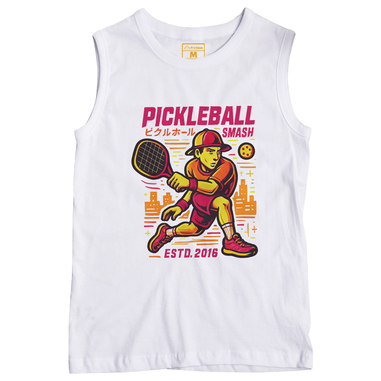 Sleeveless Drifit Shirt: Pickleball Smash