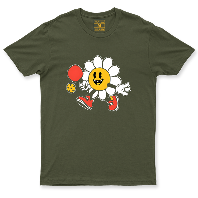 Drifit Shirt: Pickleball Flower Simple