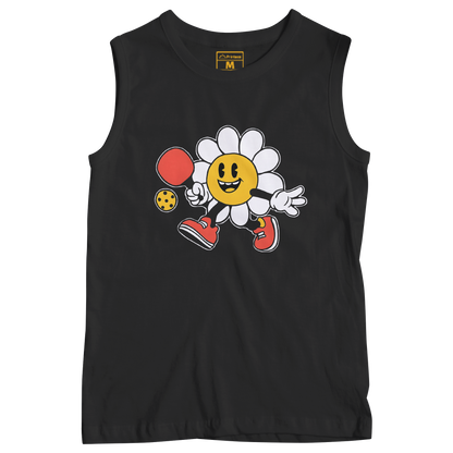 Sleeveless Drifit Shirt: Pickleball flower
