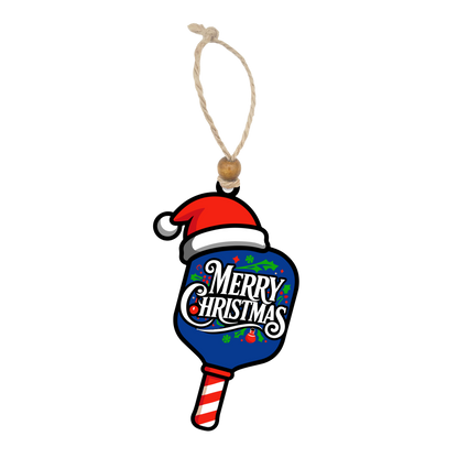 Acrylic Christmas Ornament: Pickleball Set