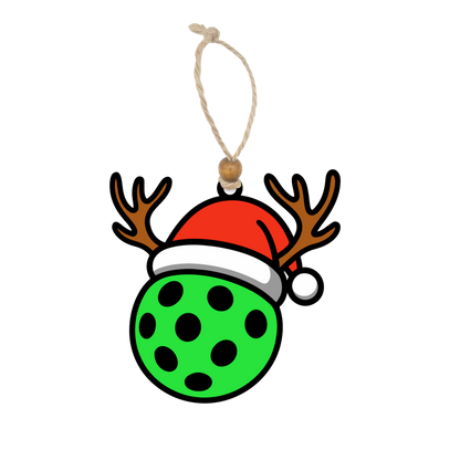 Acrylic Christmas Ornament: Pickleball Set