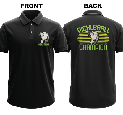Drifit Polo Shirt: Pickleballer (Front & Back)